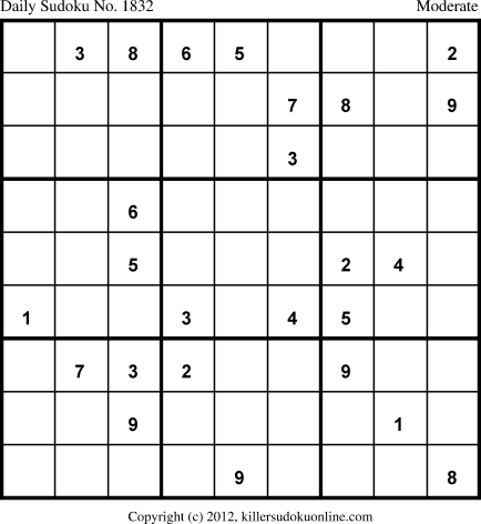 Killer Sudoku for 3/9/2013
