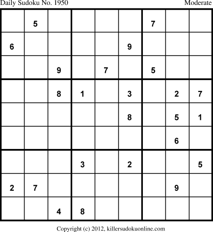 Killer Sudoku for 7/5/2013