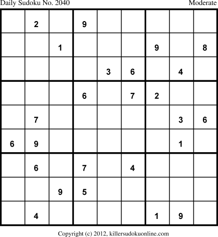 Killer Sudoku for 10/3/2013