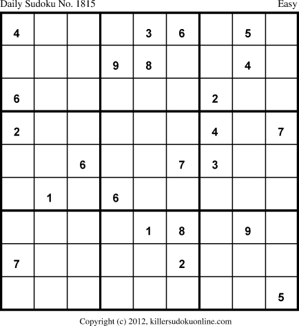 Killer Sudoku for 2/20/2013
