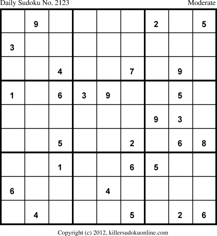 Killer Sudoku for 12/25/2013