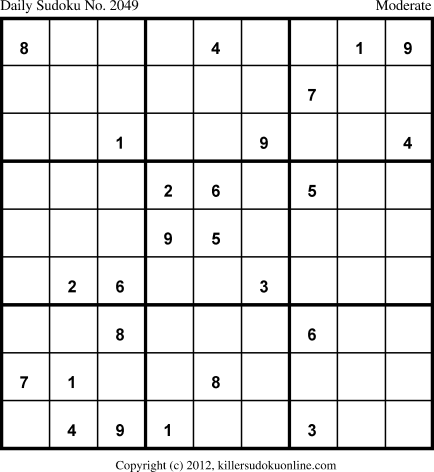 Killer Sudoku for 10/12/2013