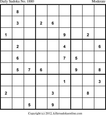 Killer Sudoku for 4/26/2013