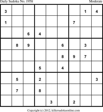 Killer Sudoku for 7/13/2013