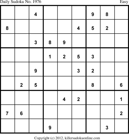 Killer Sudoku for 7/31/2013