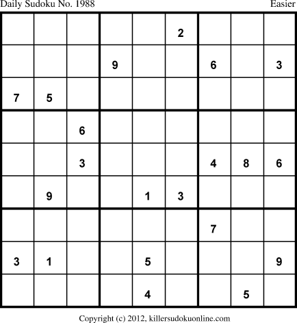 Killer Sudoku for 8/12/2013