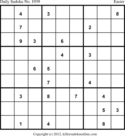 Killer Sudoku for 6/24/2013