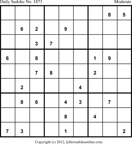 Killer Sudoku for 4/19/2013