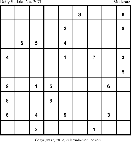 Killer Sudoku for 11/3/2013
