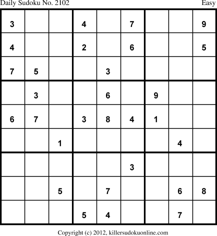 Killer Sudoku for 12/4/2013