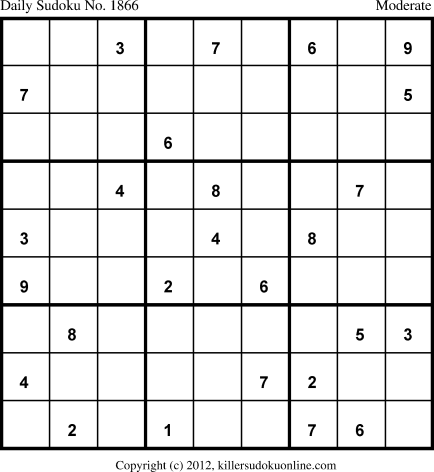 Killer Sudoku for 4/12/2013