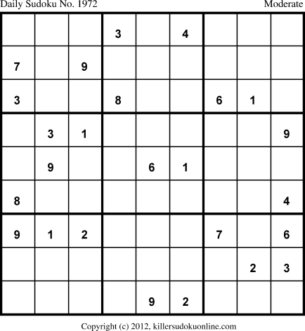 Killer Sudoku for 7/27/2013