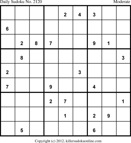 Killer Sudoku for 12/22/2013