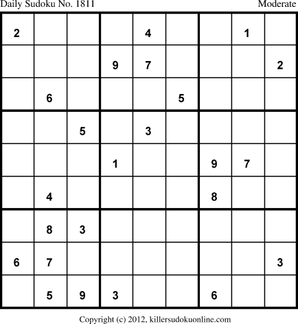 Killer Sudoku for 2/16/2013