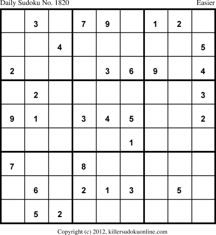 Killer Sudoku for 2/25/2013