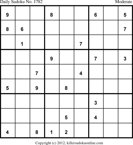 Killer Sudoku for 1/18/2013