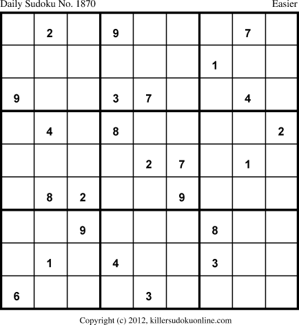 Killer Sudoku for 4/16/2013