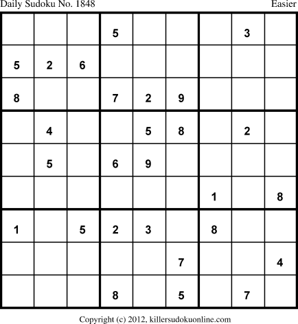 Killer Sudoku for 3/25/2013