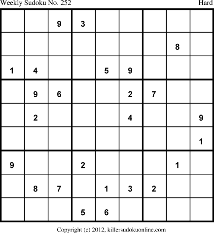 Killer Sudoku for 12/31/2012