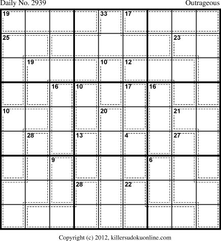 Killer Sudoku for 1/4/2014