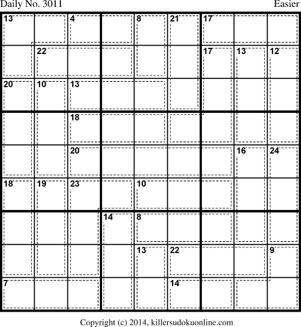 Killer Sudoku for 3/17/2014