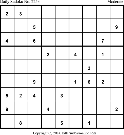 Killer Sudoku for 5/4/2014