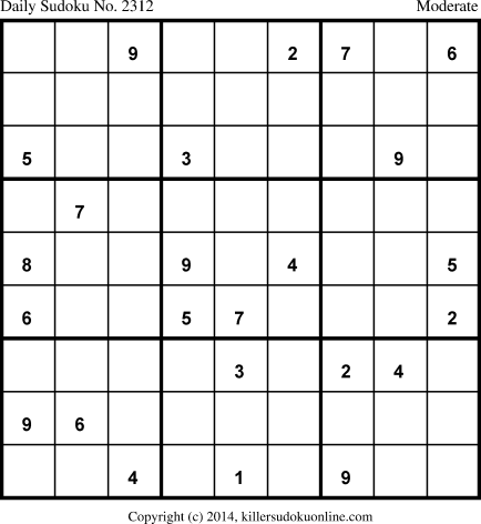 Killer Sudoku for 7/2/2014