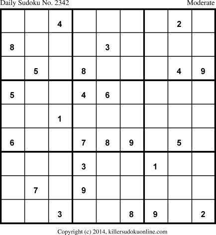 Killer Sudoku for 8/1/2014