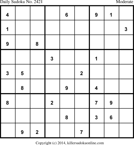 Killer Sudoku for 10/19/2014