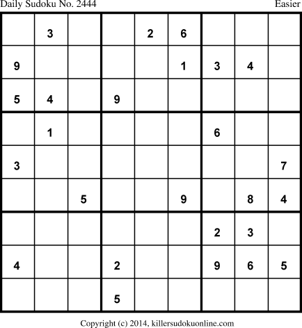 Killer Sudoku for 11/11/2014