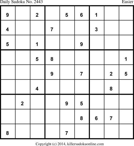 Killer Sudoku for 11/10/2014