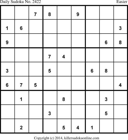 Killer Sudoku for 10/20/2014