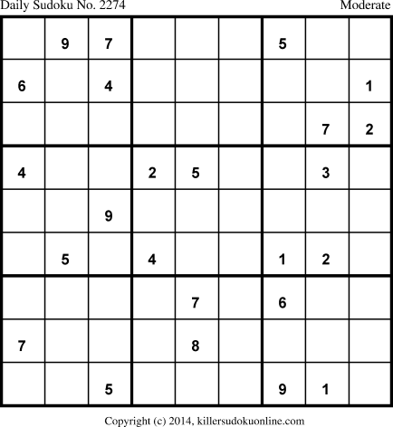 Killer Sudoku for 5/25/2014