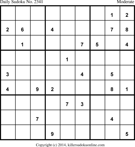 Killer Sudoku for 7/31/2014