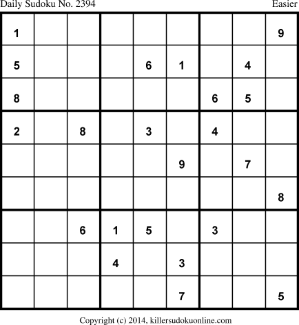 Killer Sudoku for 9/22/2014