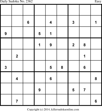 Killer Sudoku for 8/21/2014