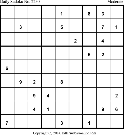 Killer Sudoku for 4/11/2014