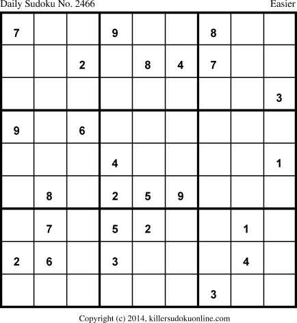 Killer Sudoku for 12/3/2014