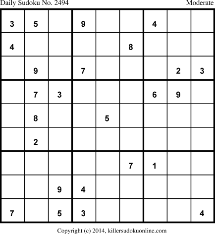 Killer Sudoku for 12/31/2014