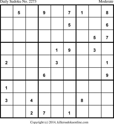 Killer Sudoku for 5/24/2014