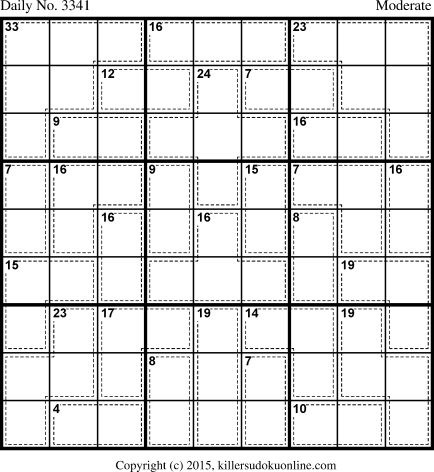 Killer Sudoku for 2/10/2015