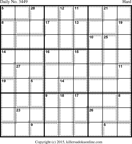Killer Sudoku for 5/29/2015