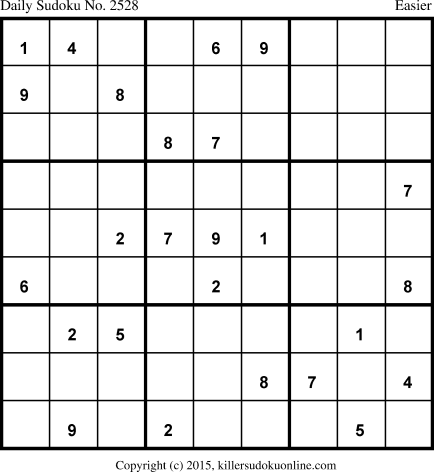 Killer Sudoku for 2/3/2015