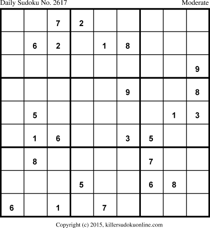 Killer Sudoku for 5/3/2015