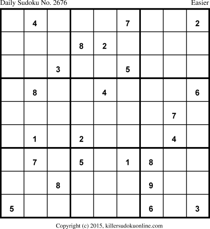 Killer Sudoku for 7/1/2015