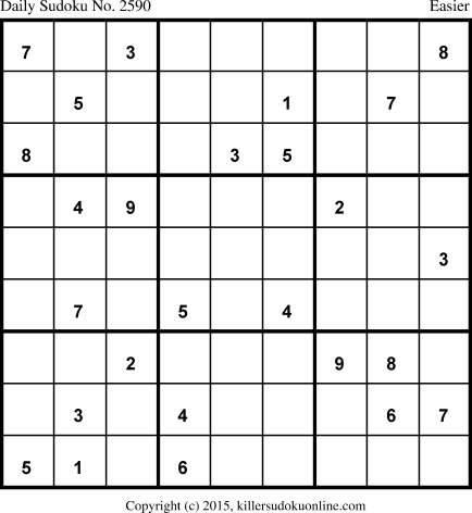 Killer Sudoku for 4/6/2015