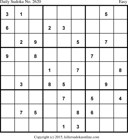Killer Sudoku for 5/6/2015