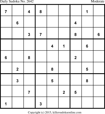 Killer Sudoku for 5/28/2015