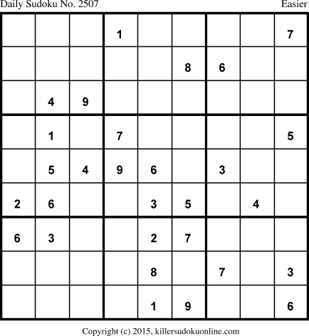 Killer Sudoku for 1/13/2015