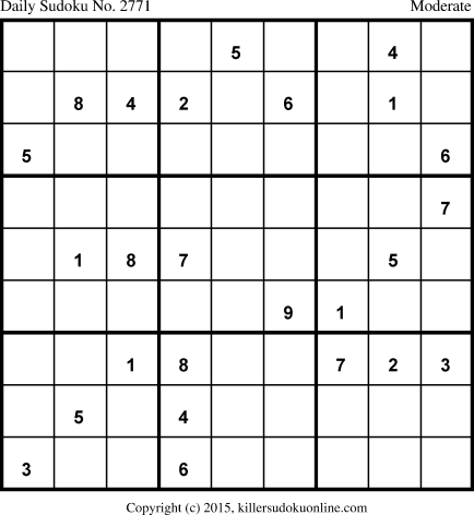 Killer Sudoku for 10/4/2015